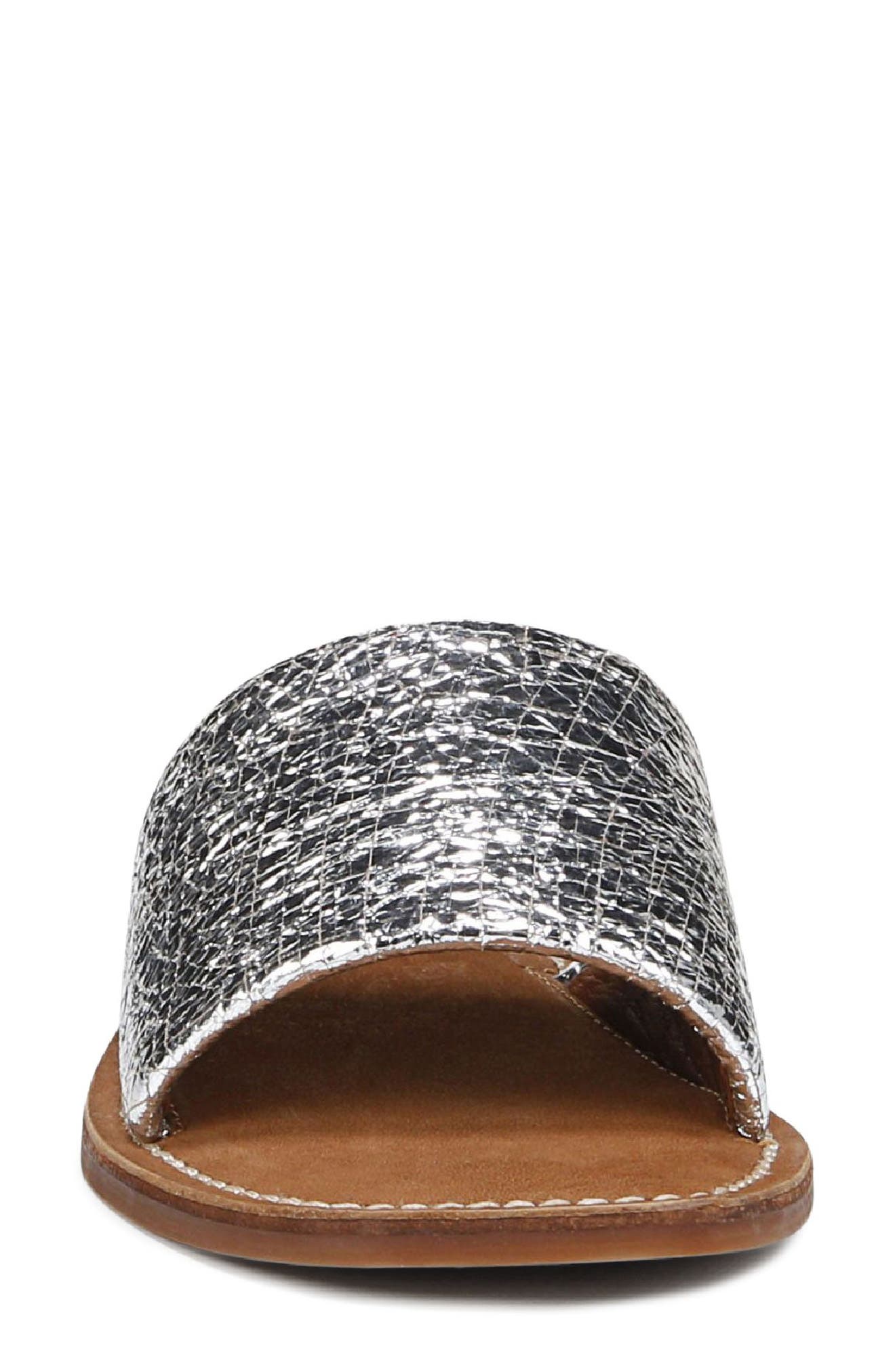 Franco Sarto Tina Raffia Slide Sandal, Alternate, color, 