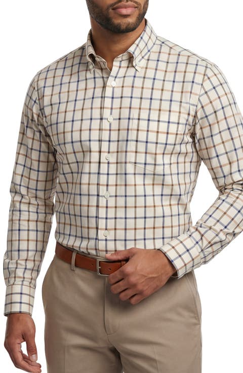 Plaid Lightweight Cotton Button Down Shirt
