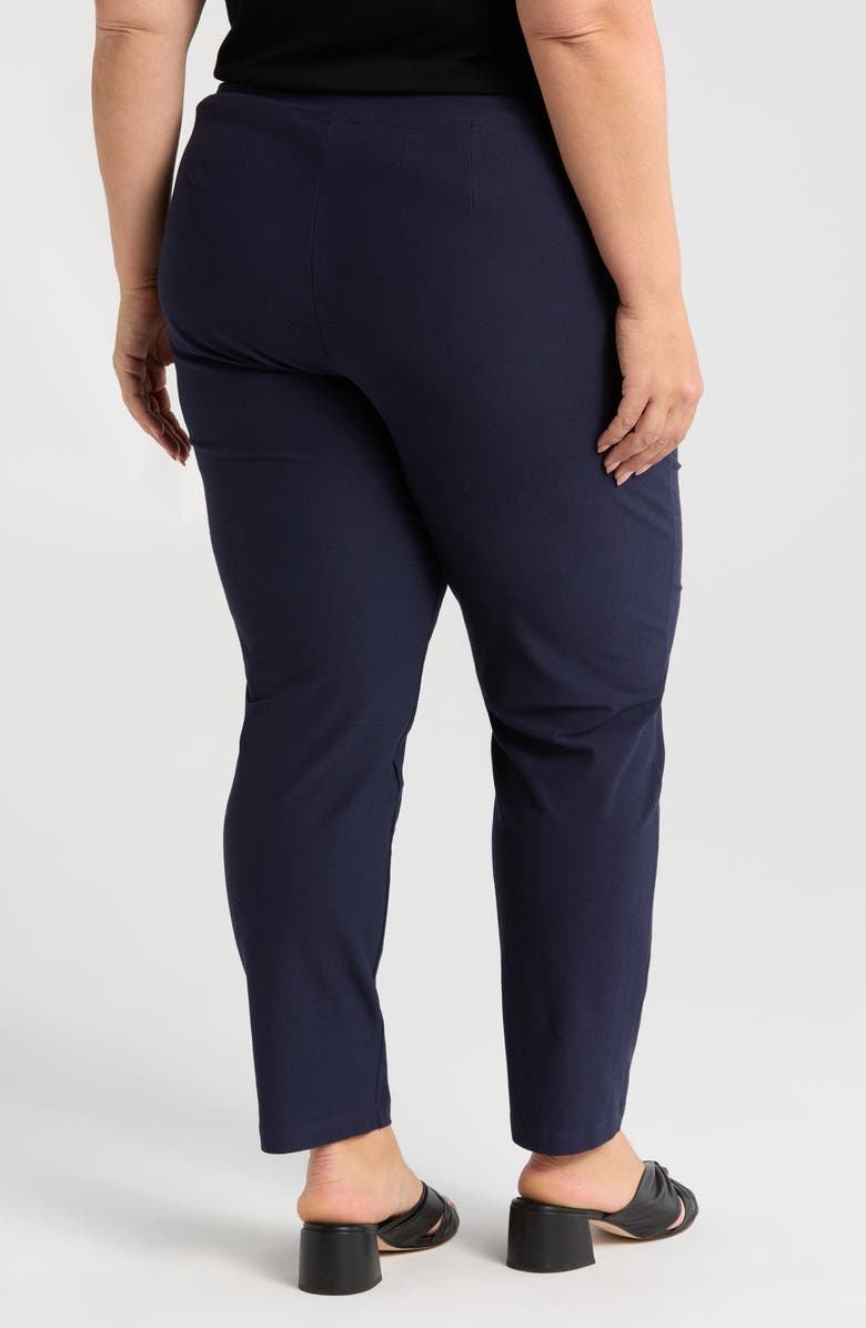 Eileen Fisher Slim Ankle Pants, Alternate, color, Ink