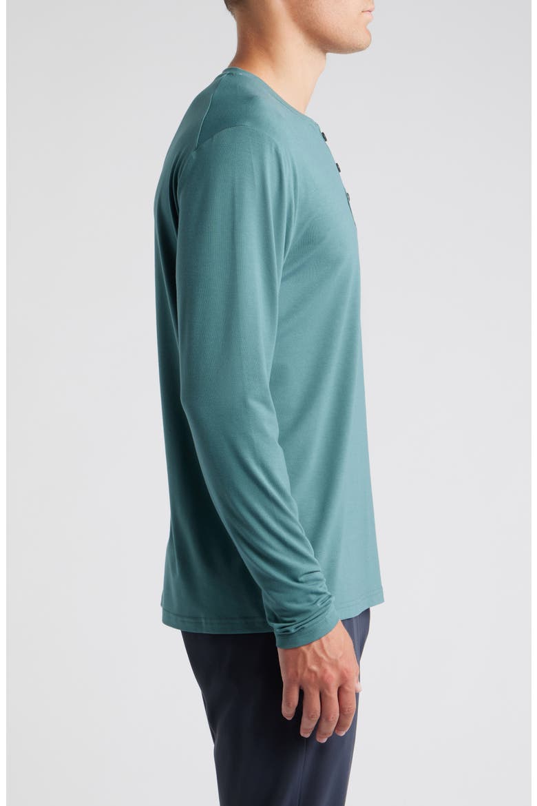 Flex Performance Henley, Alternate, color, SEA PINE