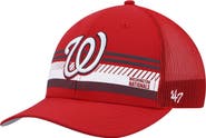 '47 Men's '47 Red Washington Nationals Cumberland Trucker Snapback Hat