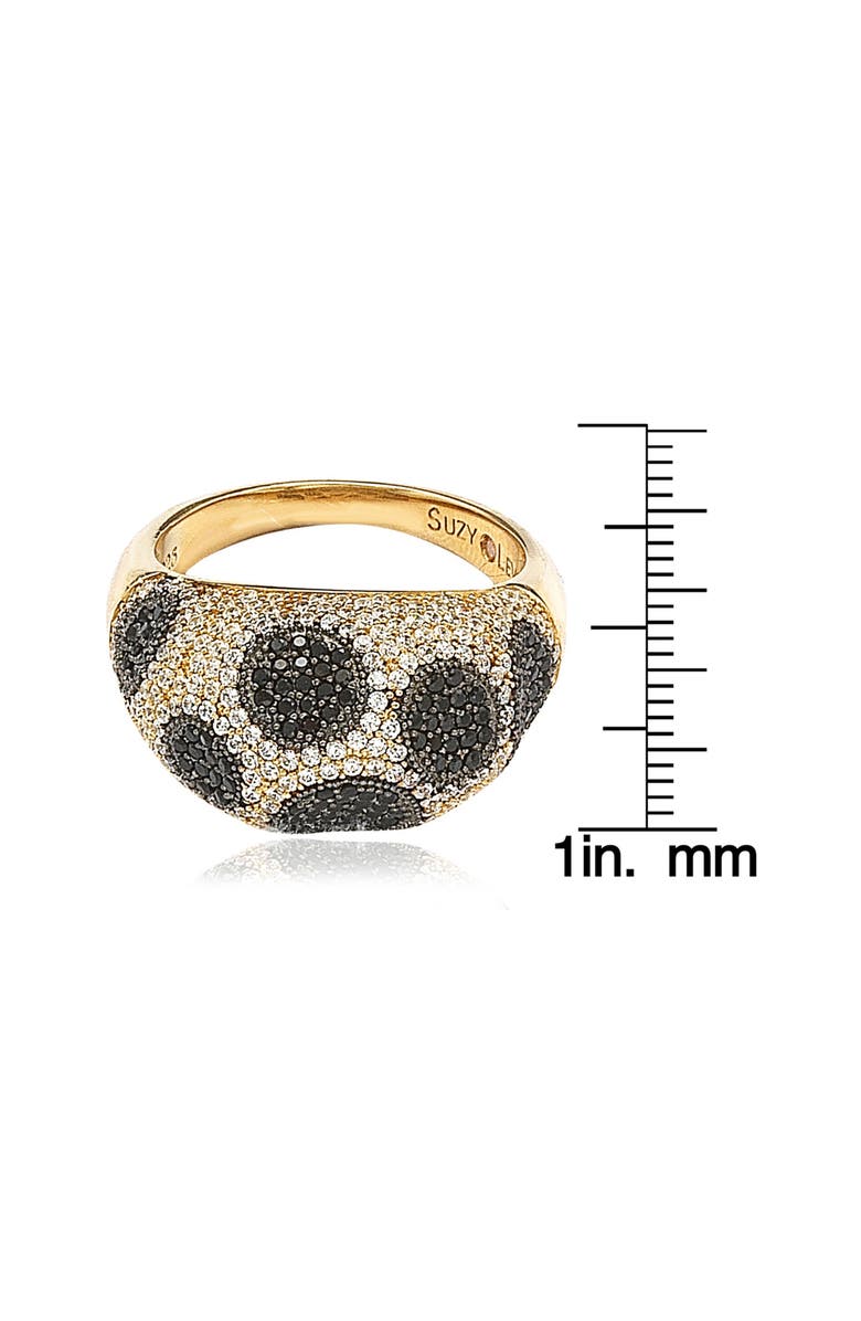 SUZY LEVIAN Pavé Cubic Zirconia Ring, Alternate, color, Black