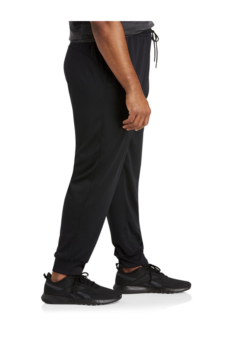 Big & Tall Performance Double-Knit Ribbed-Hem Joggers, Alternate, color, BLACK