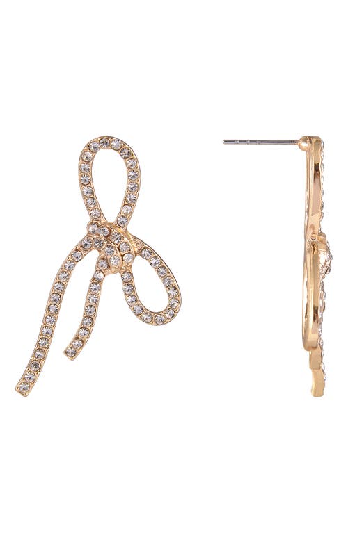 Laundry By Shelli Segal Pavé Bow Stud Earrings In Gold