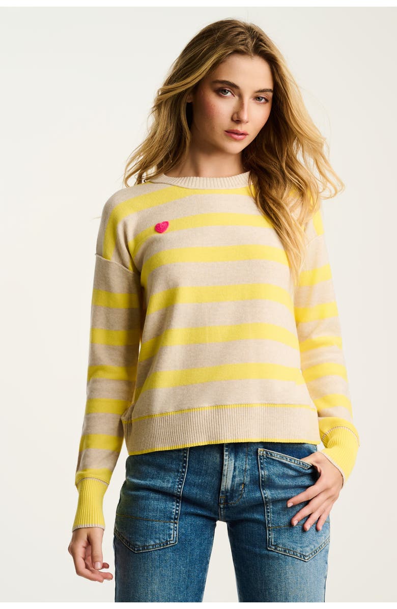 Lisa Todd Subtle Love Cotton Sweater, Main, color, Almond Butter