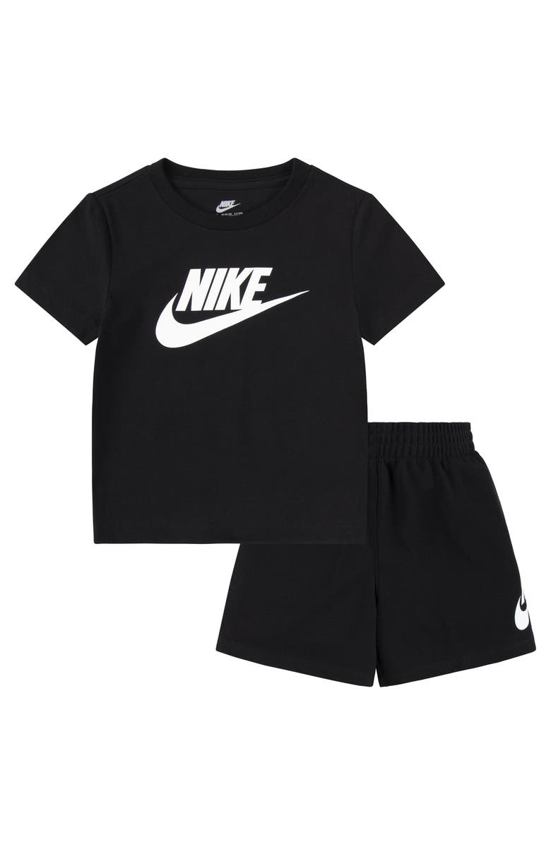 Nike Kids' Club Logo Graphic T-Shirt & Shorts Set, Main, color, Black