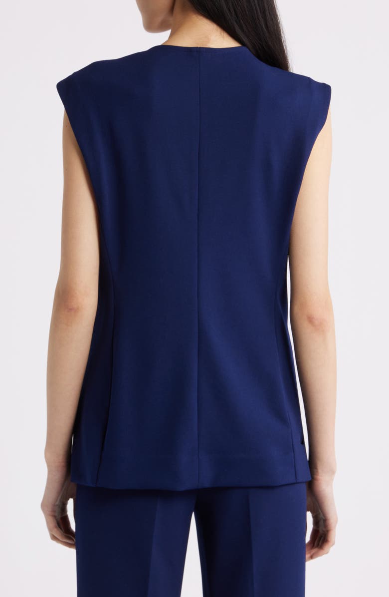 Anne Klein Button-Up Four-Pocket Vest, Alternate, color, Distant Mountain