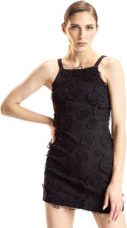 Cynthia Rowley Pop Floral Applique Mini Dress