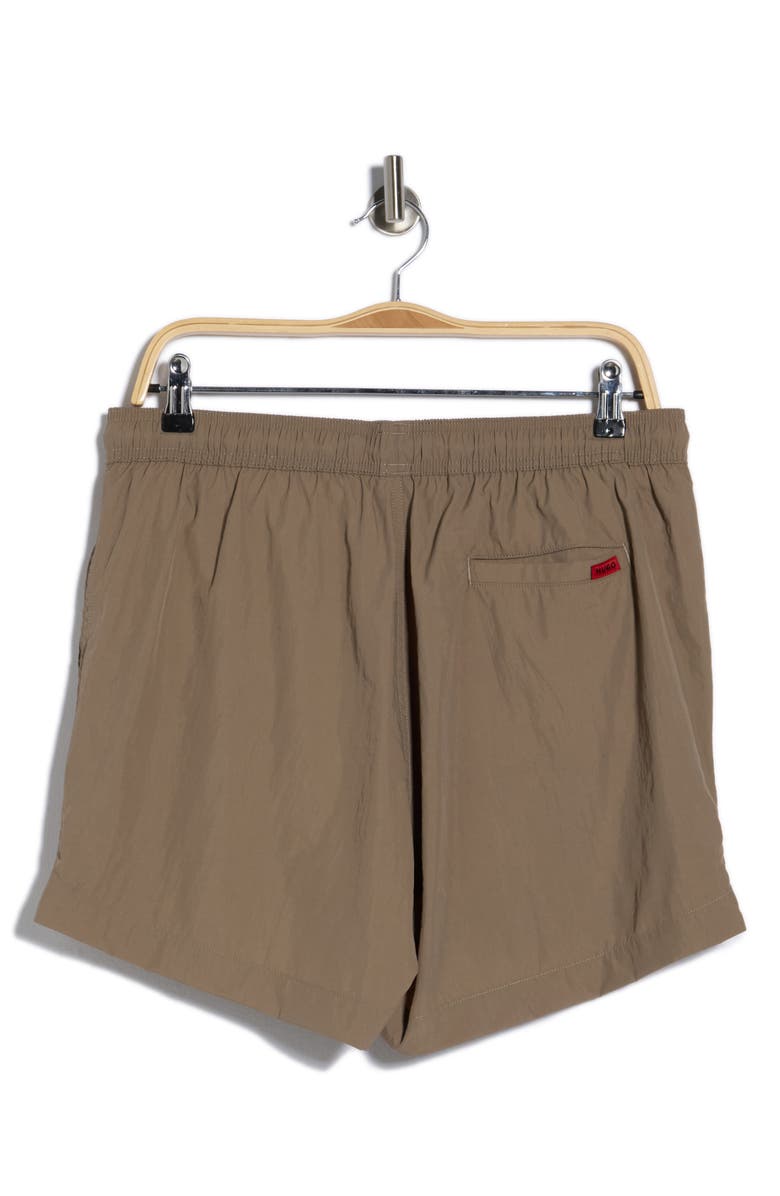 BOSS Dominica Swim Trunks, Alternate, color, Medium Brown
