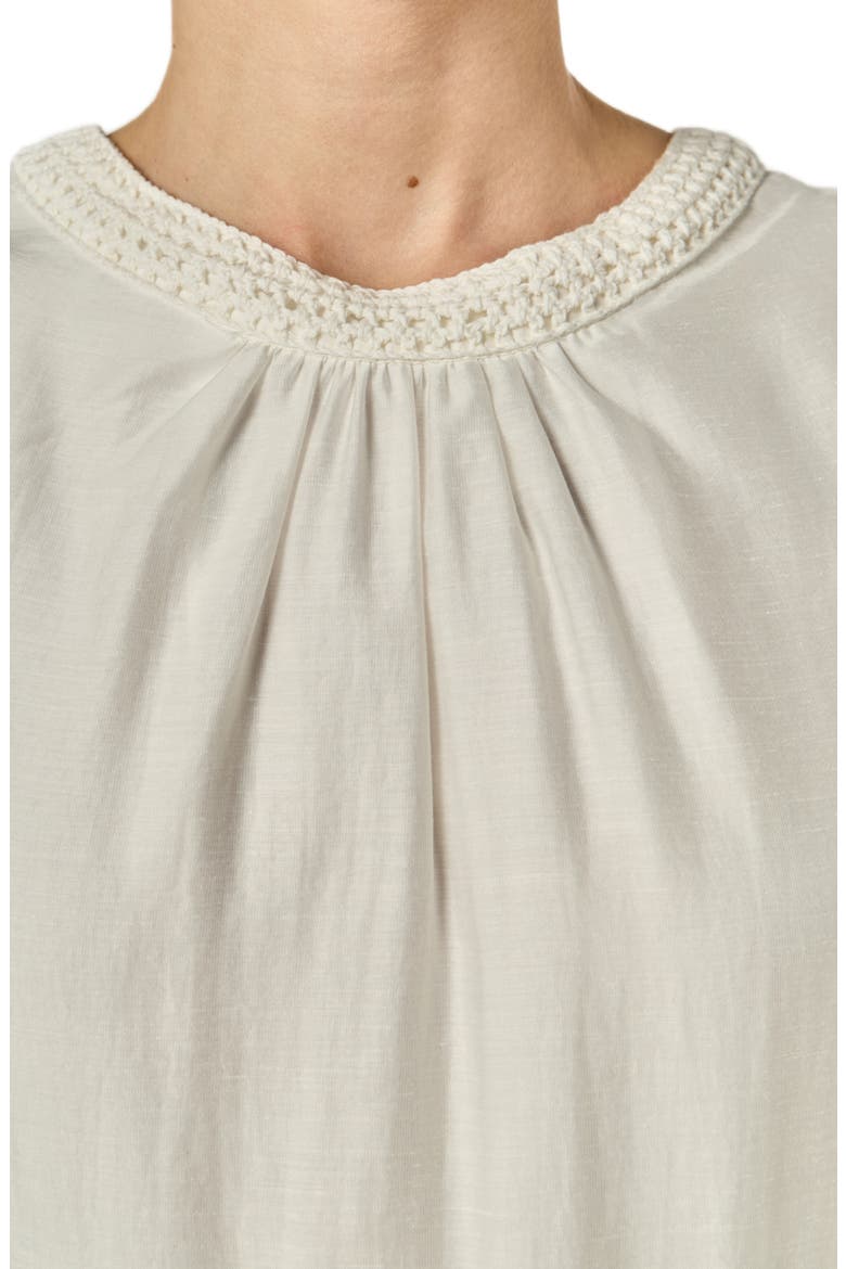 Crochet Detail Tiered Dress, Alternate, color, OFF WHITE