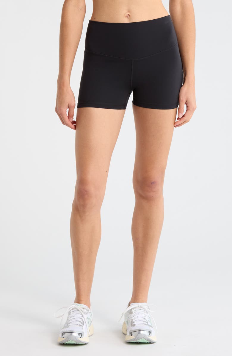 Zella Luxe Lite Bike Shorts, Main, color, Black