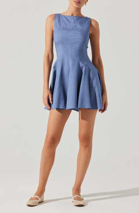 ASTR the Label Xaria Sleeveless Skater Minidress