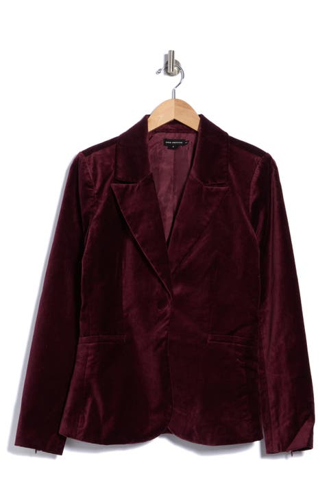 Sculpted Velvet Blazer