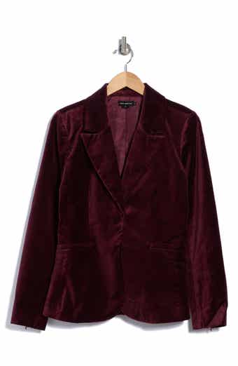 Sculpted Velvet Blazer