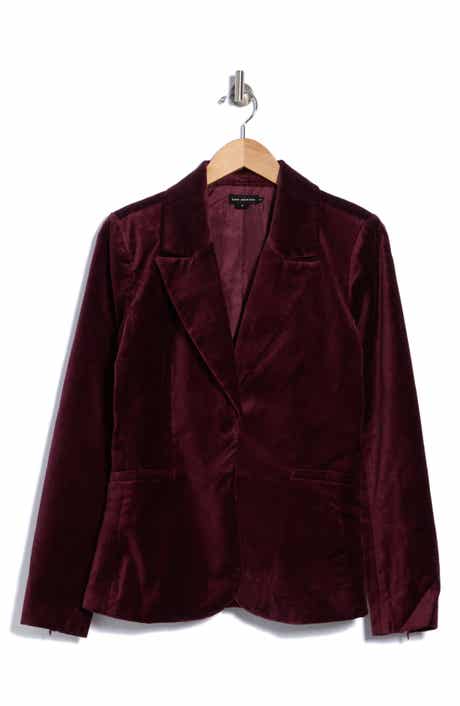 Sculpted Velvet Blazer