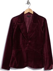 Good American Sculpted Velvet Blazer