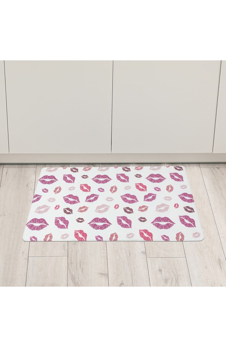 Northlight 29.5" Lips Valentine's Day Kitchen Comfort Mat, Alternate, color, 
