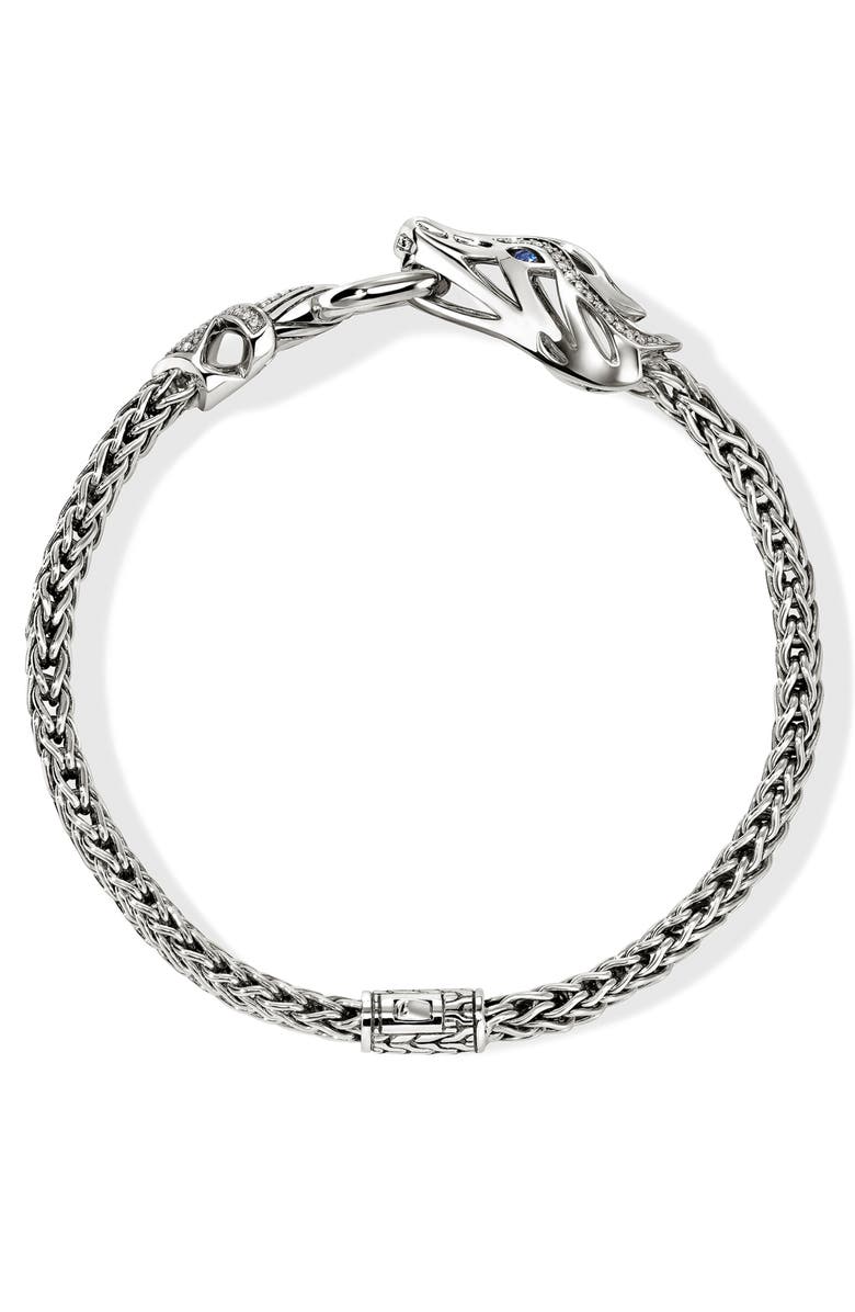 John Hardy Naga Bracelet, Main, color, Silver