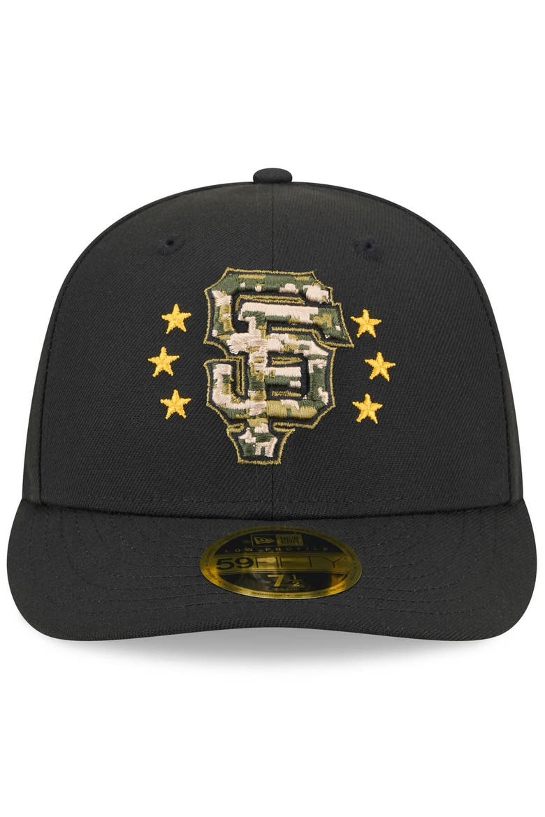 Men's New Era  Black San Francisco Giants 2024 Armed Forces Day Low Profile 59FIFTY Fitted Hat, Alternate, color, Black