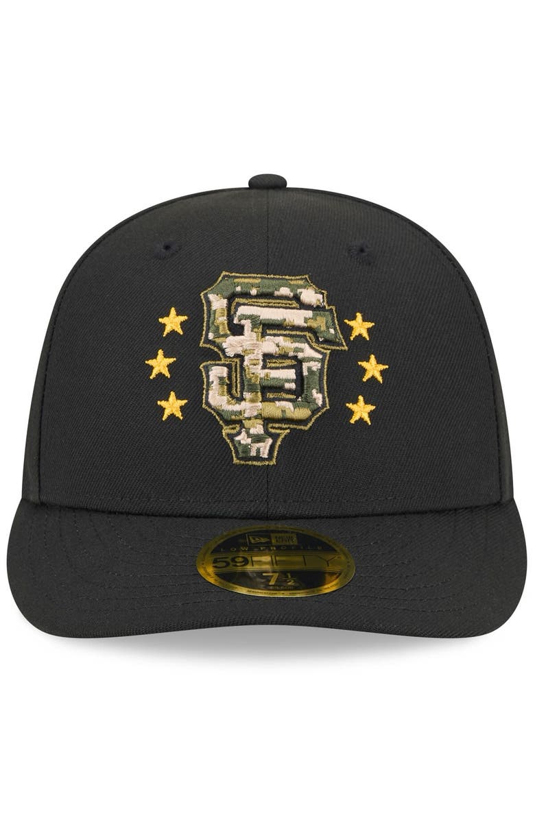 New Era Men's New Era Black San Francisco Giants 2024 Armed Forces Day Low Profile 59FIFTY Fitted Hat, Alternate, color, Black