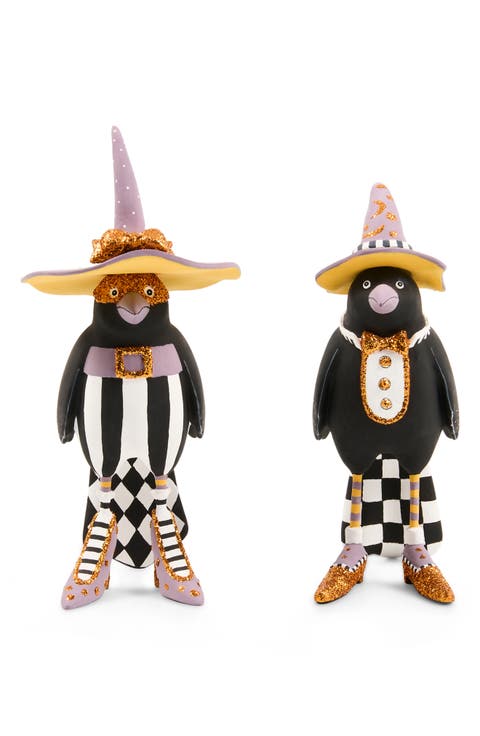 Patience Brewster Warren & Flo Halloween Raven Figures
