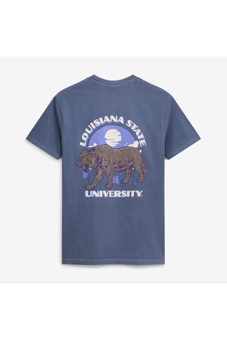 Men's  Navy LSU Tigers Comfort Colors Team Statue T-Shirt, Alternate, color, Navy