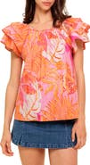 FLYING TOMATO Print Woven Top