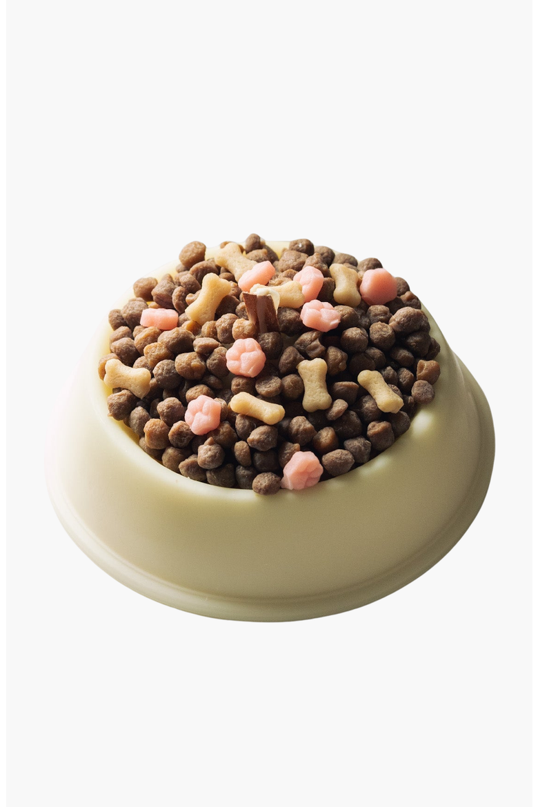 Spoof Dog Food Bowl Candle, Main, color, Off-white