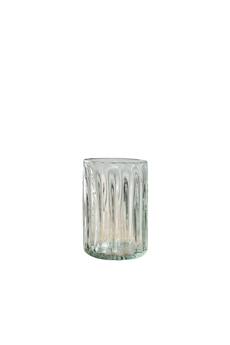 Handblown Fluted Tumbler - Set of 2, Main, color, Clear - Small