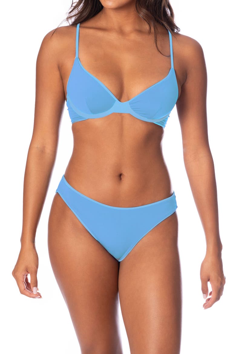 Stone Blue Sublimity Reversible Bikini Bottoms, Alternate, color, BLUE