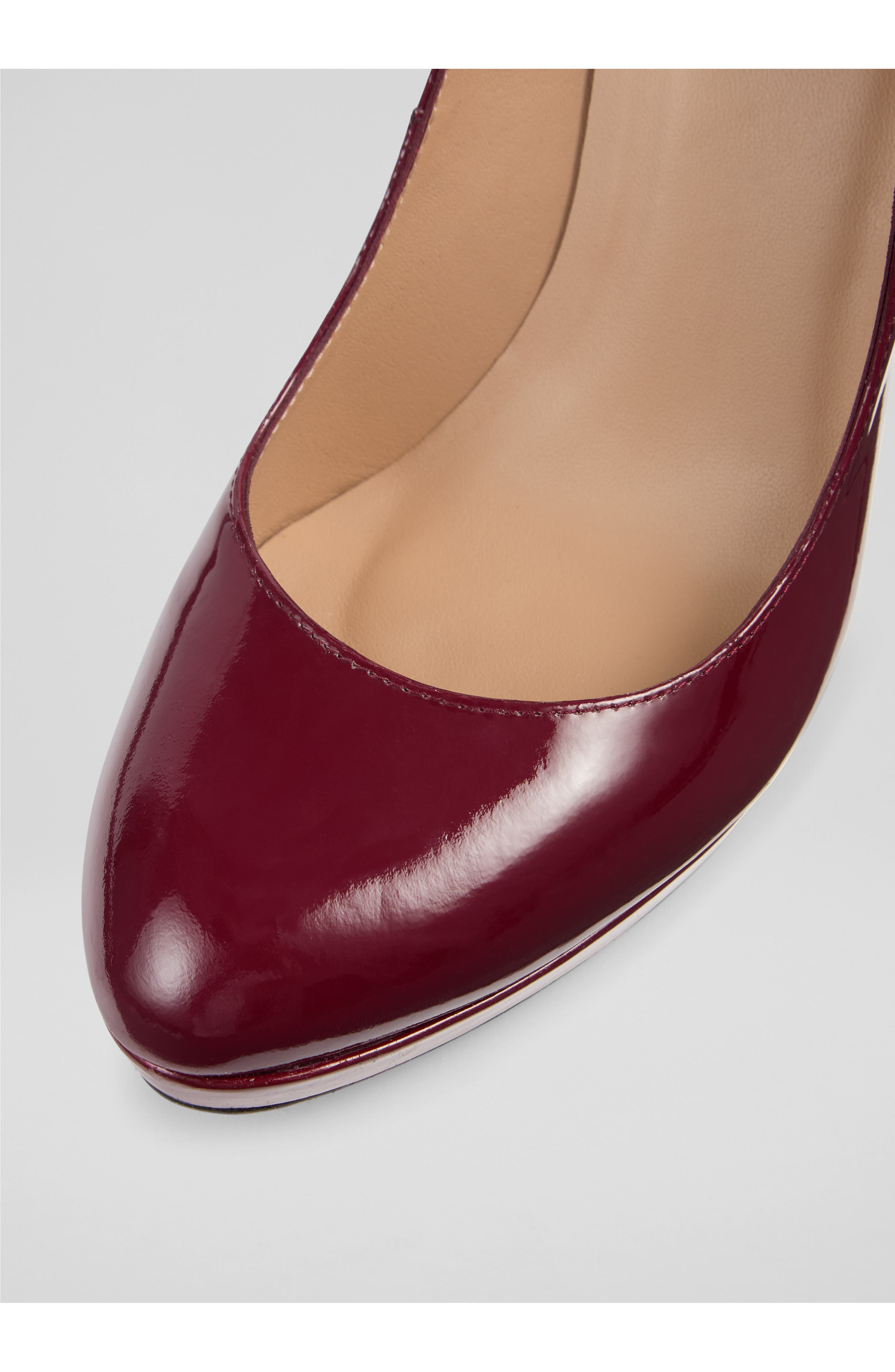 LK Bennett Sledge Platform Pump, Alternate, color, Bordeaux