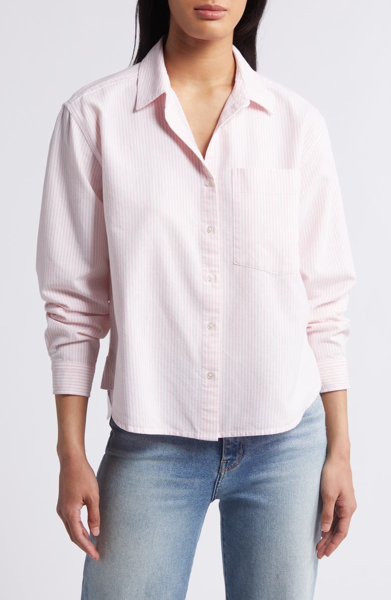 beachlunchlounge Long Sleeve Shirt, Main, color, Pink Lipgloss