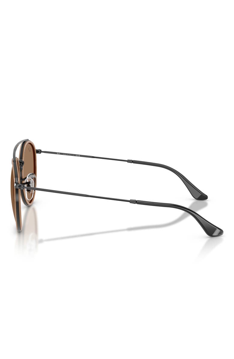 Ray-Ban 51mm Aviator Sunglasses, Alternate, color, Black / Brown