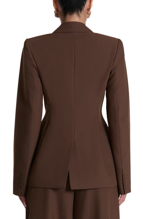 Naked Wardrobe One-button Blazer In Brown