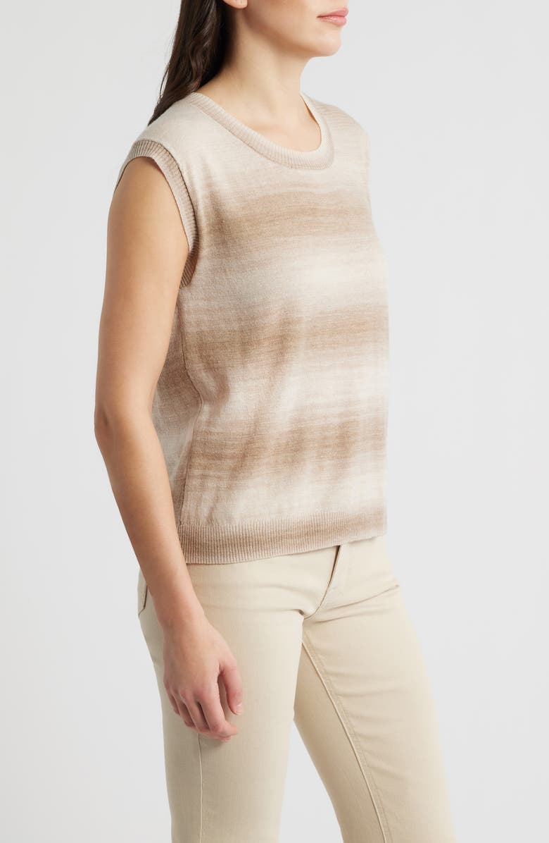 CITY BLUES Wrap Back Sleeveless Knit Top, Alternate, color, Latte