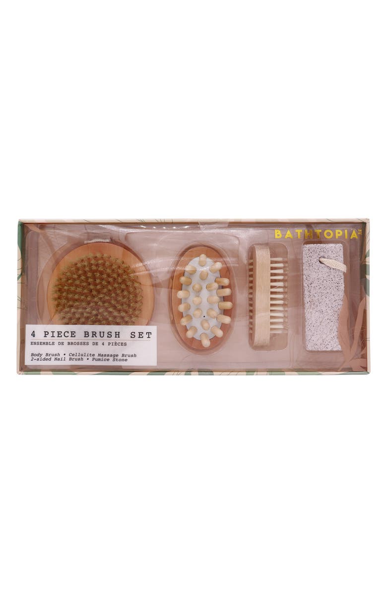 Upper Canada Soaps Four Piece Bathopia Brush Set, Alternate, color, 