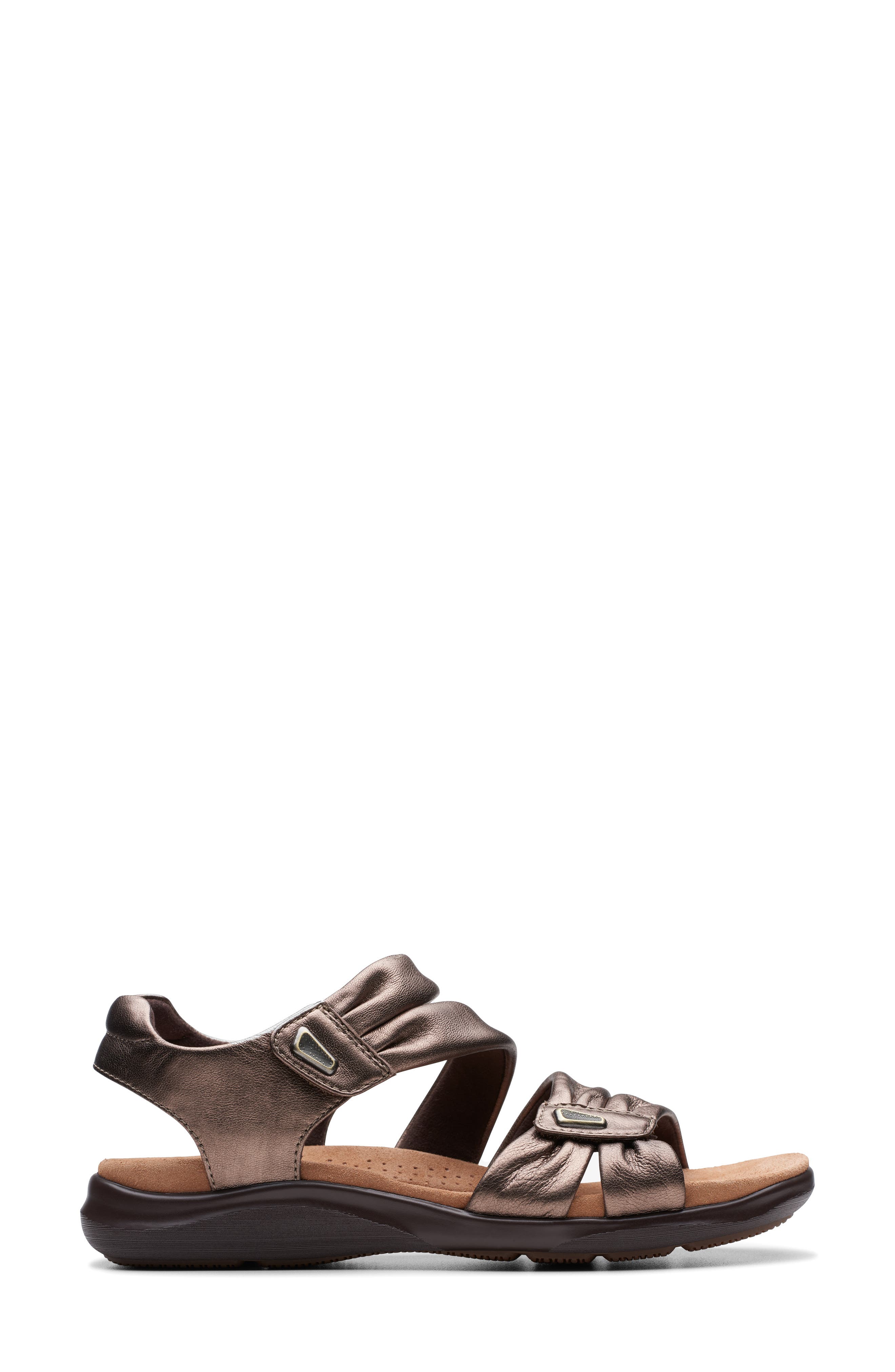 Clarks<sup>®</sup> Kitly Ave Sandal, Alternate, color, Bronze Leather