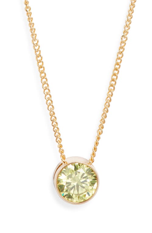 Set & Stones Birthstone Pendant Necklace In Gold
