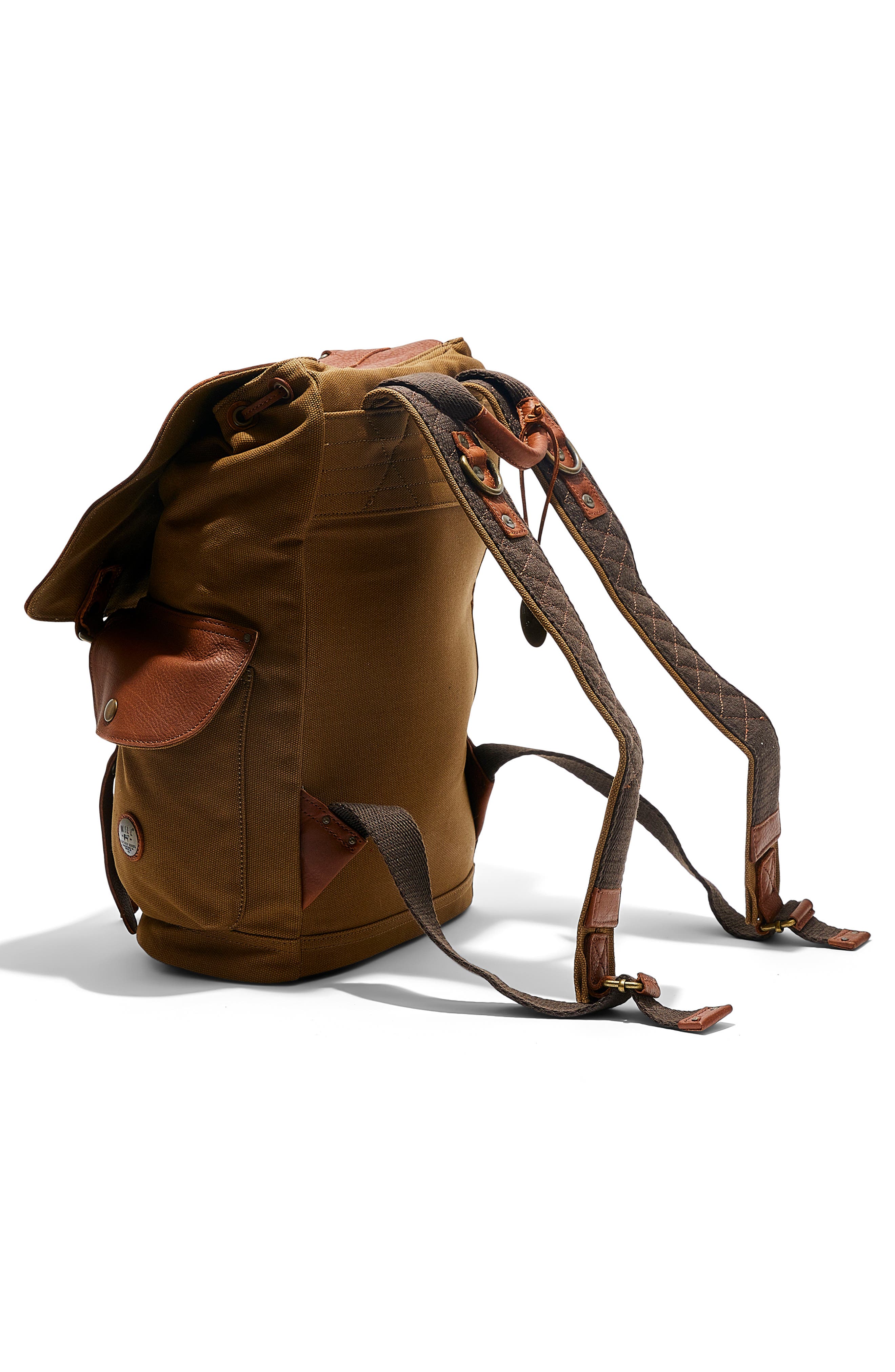 Will Leather Goods 'Lennon' Backpack, Alternate, color, Tobacco/ Cognac