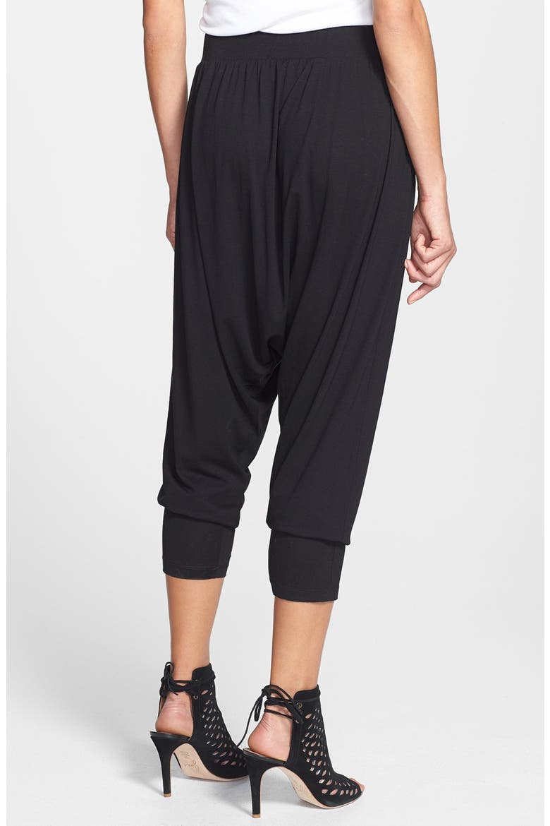 Pleated Harem Pants, Alternate, color, BLACK