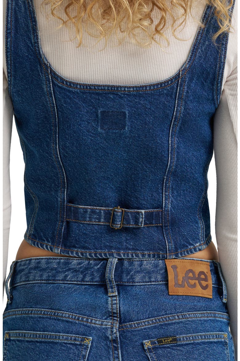Denim Vest, Alternate, color, TALK TO ME