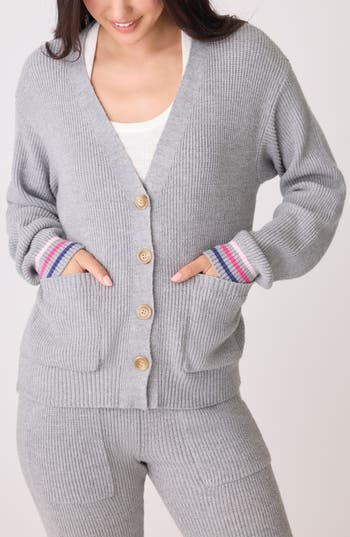 Pj Salvage Sweater Weather Cardigan In Gray