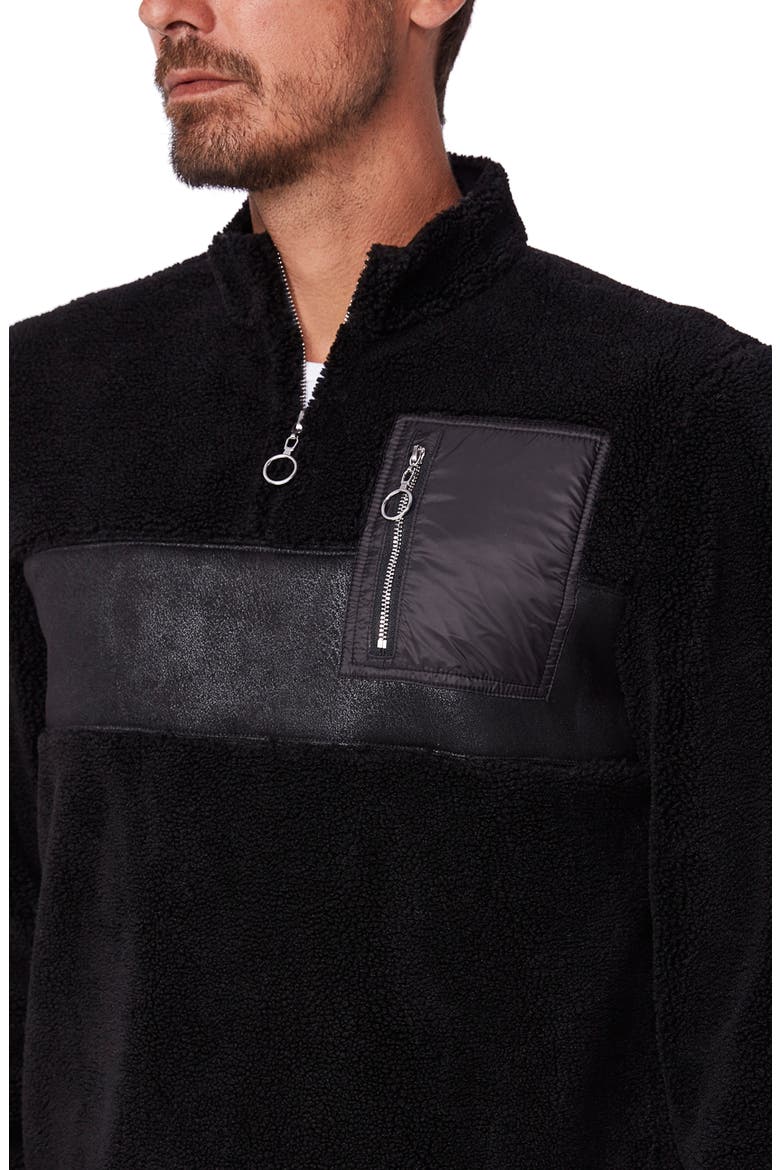 Hartson Quarter-Zip Pullover, Alternate, color, BLACK