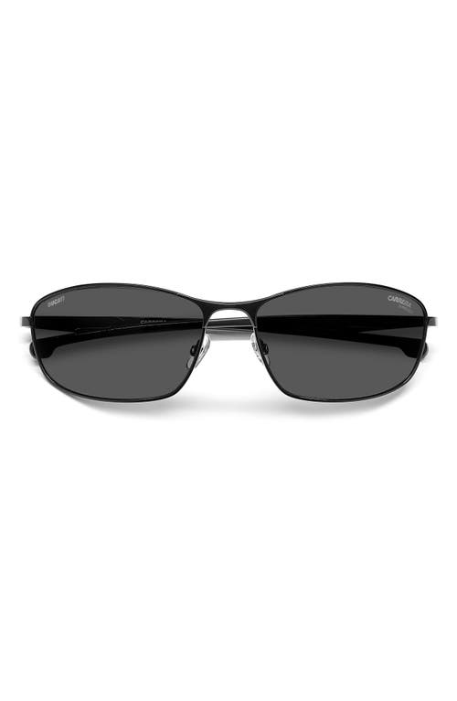 Carrera Eyewear x Ducati 64mm Rectangular Sunglasses in Black/Grey 