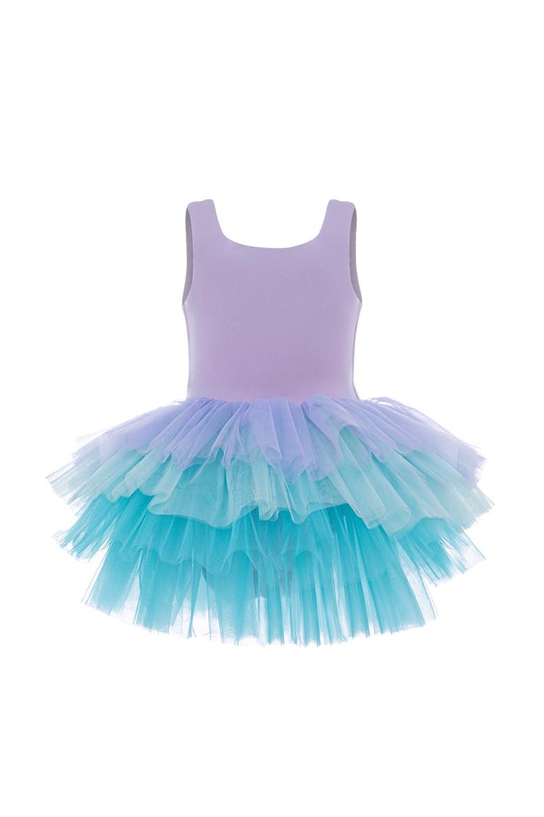 Mermaids Sleeveless Fluffy Tutu Dress, Alternate, color, Lilac Mermaid