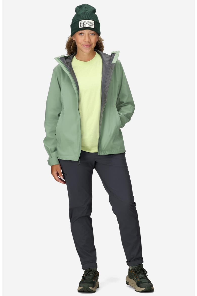 PreCip® Eco Pro Waterproof Hooded Jacket, Alternate, color, AGATE GREEN