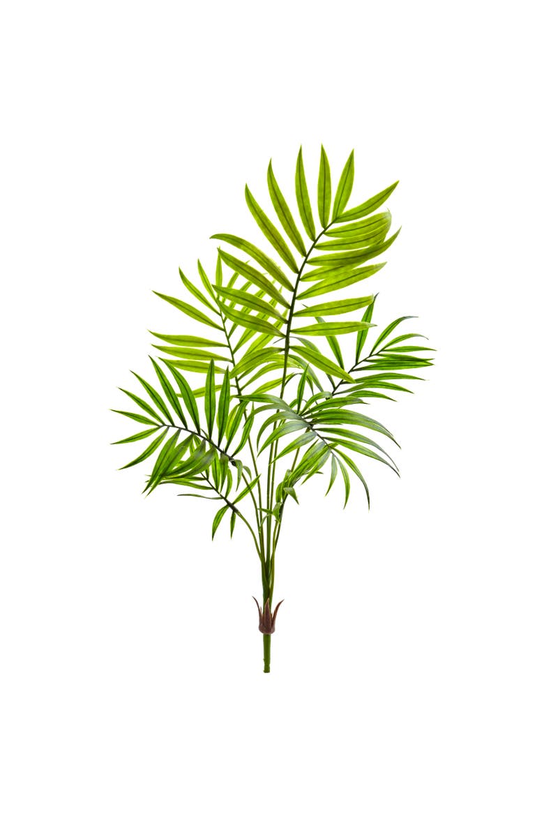 Mini Areca Palm Artificial Bush, Set of 6, Main, color, Green