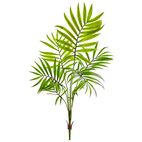 Mini Areca Palm Artificial Bush, Set of 6