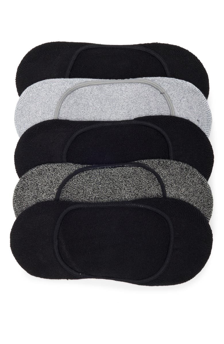 NORDSTROM RACK Pillow Sole 5-Pack No-Show Socks, Main, color, 