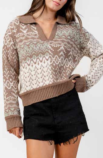 Beivy Geometric Colorblock Sweater